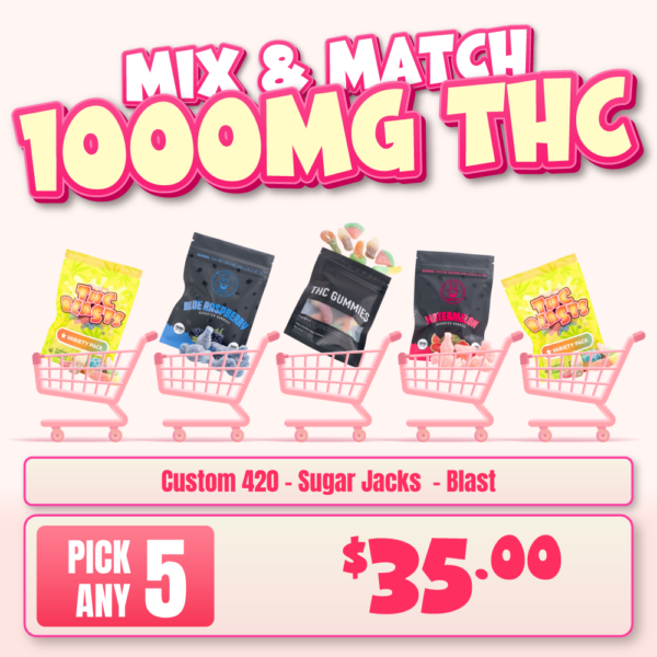 1000mg THC Gummies Mix & Match